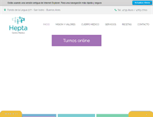 Tablet Screenshot of hepta.com.ar